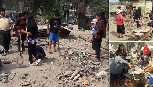 ​Ñaña: Madres damnificadas celebran su día removiendo los escombros de sus casas