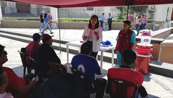 ​Plazas de Arequipa se convierten en espacios de orientación para prevenir coronavirus