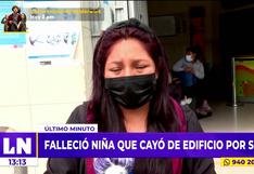 Falleció niña de 4 años que cayó de tercer piso durante temblor en Lima