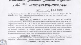Exposición de pesebre Chopcca en Roma costará 1 millón 637 mil soles