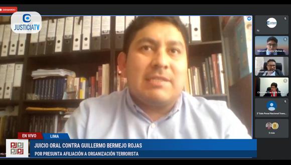Luis Trinidad Abarca dio su testimonio a propuesta de la defensa legal del congresista Guillermo Bermejo. (Foto: Justicia TV)