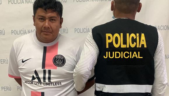 Iván Joel Elías Valencia fue trasladado a la carceleta de la sede de la Policía Judicial de Tumbes.