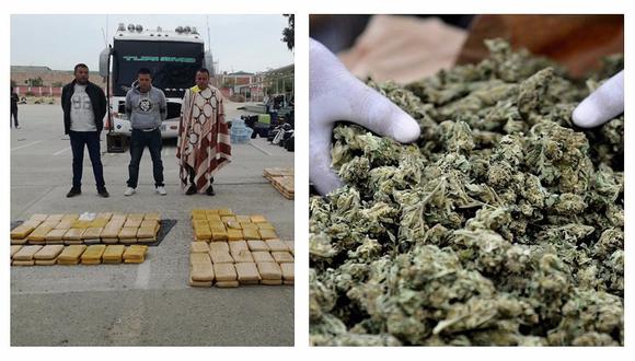 Decomisan 650 kilos de marihuana "creepy" que eran transportados hacia Lima