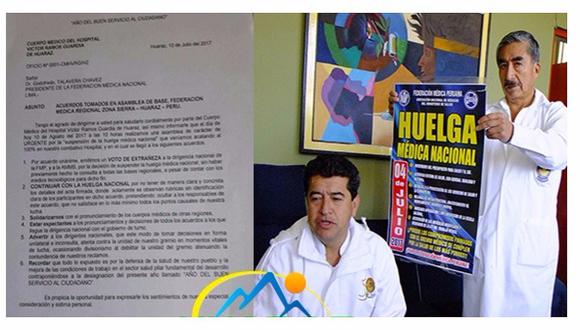 Huaraz: Médicos de la sierra continúan en huelga 