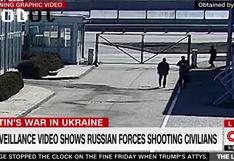 Revelan video que muestra a soldados rusos disparando a civiles ucranianos