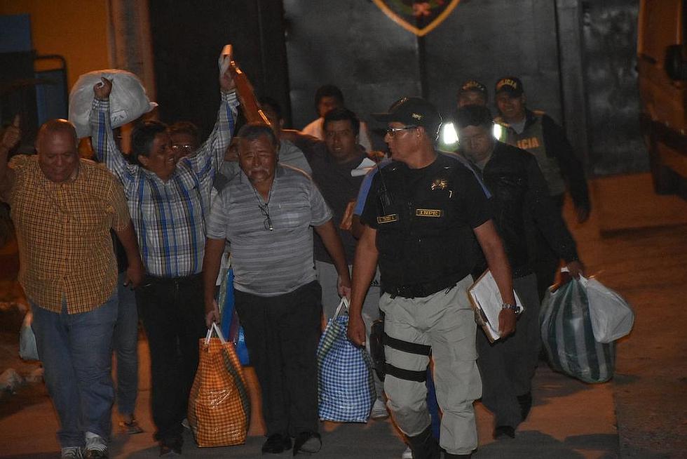 Multitud de personas recibieron a los excarcelados de los Limpios de Tacna