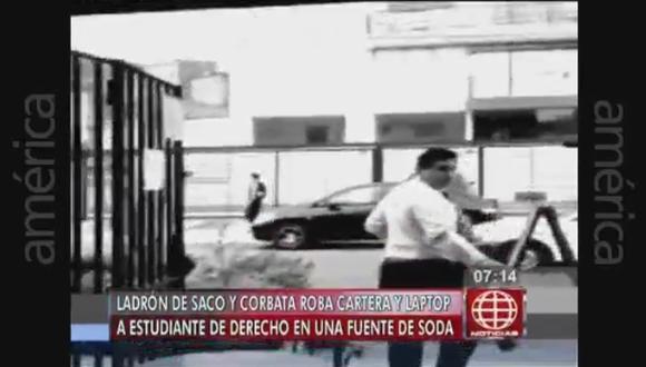 ​Delincuentes de saco y corbata roban en restaurante de Jesús María (VIDEO)