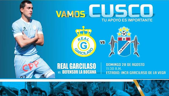 Real Garcilaso sigue en carrera y choca este domingo con La Bocana