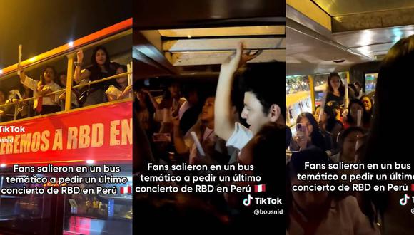 Fans de RBD pidiendo concierto de RBD. (Foto: composición EC)