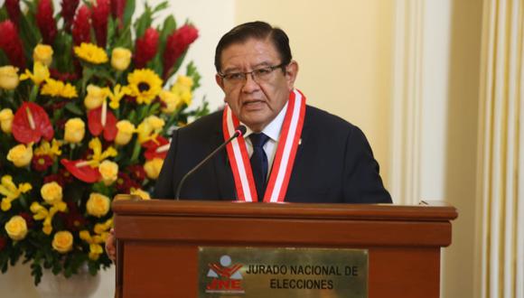 Jorge Luis Salas Arenas dijo que el Ejecutivo debe decidir si dicta medidas para la campaña o no. (Foto: JNE)