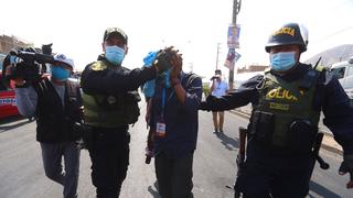 Periodista fue agredido por manifestantes en la Carretera Central durante el paro de transportistas