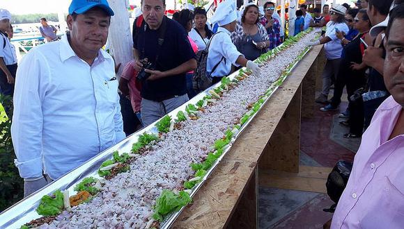 ​Tumbes: Villa Puerto Pizarro preparó el ceviche más grande