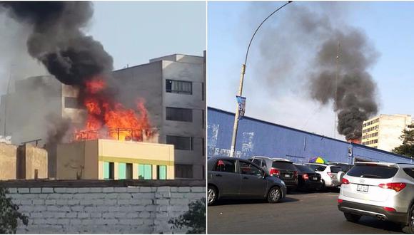 ​Centro de Lima: incendio afectó hotel de jirón Azángaro (VIDEO y FOTOS)