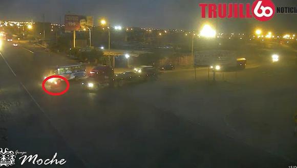 Trujillo: Cámara de seguridad capta aparatoso accidente en cruce a Salaverry (VIDEO)