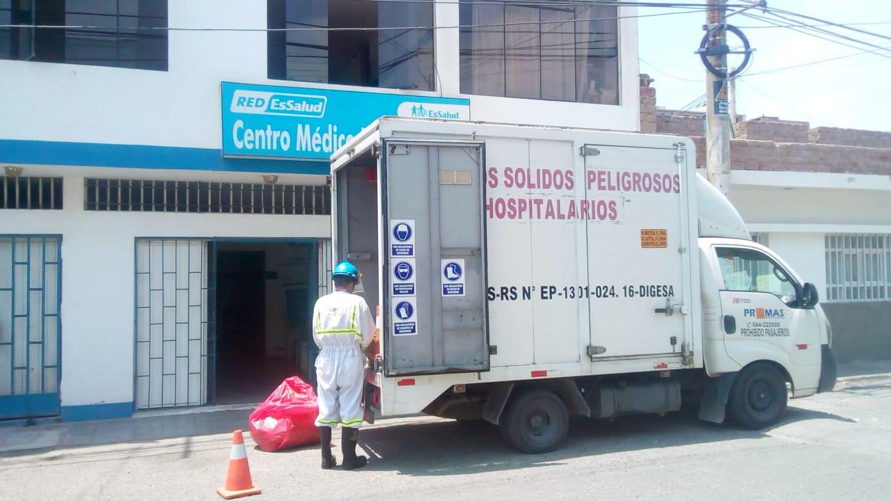 ¿Qué está pasando con los desechos médicos y equipos de protección infectados?