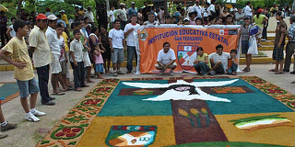 Ucayali: Singular concurso de alfombras por Semana Santa