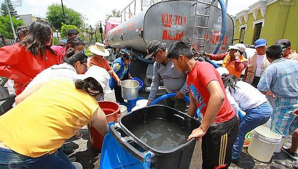 Arequipa: Más de 700 mil pobladores afectados por corte de agua
