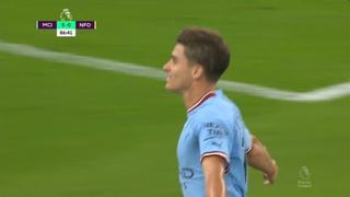 Julián Álvarez firmó su primer doblete en la Premier con Manchester City (VIDEO)