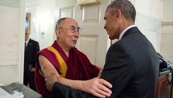 Dalai Lama publica en Twitter una fotografía junto a Barack Obama