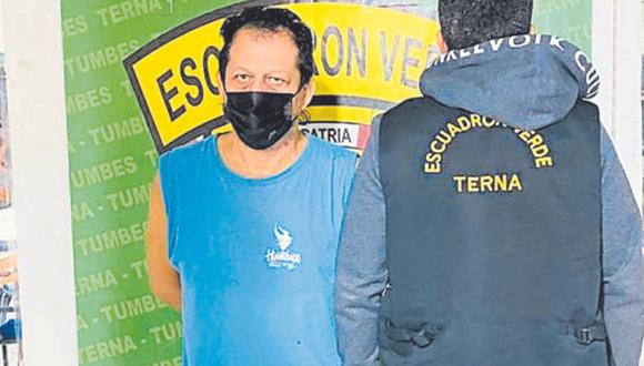 Exfuncionario de la Municipalidad Distrital de San Jacinto, César Dios Castillo, sobre quien pesa una condena de tres años de pena efectiva fue arrestado por agentes del Grupo Terna.