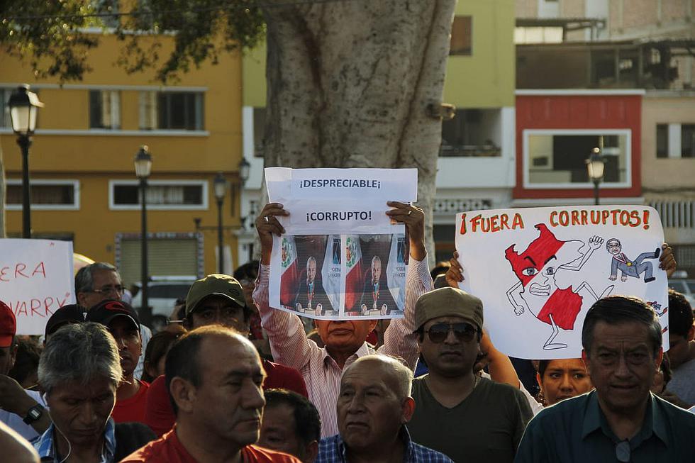 Trujillanos marchan en contra de Pedro Chávarry (FOTOS Y VIDEO)
