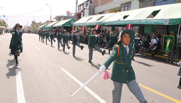 Cayma celebra 191 aniversario con desfile