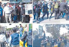 Balazos y detenidos durante protesta en Piura
