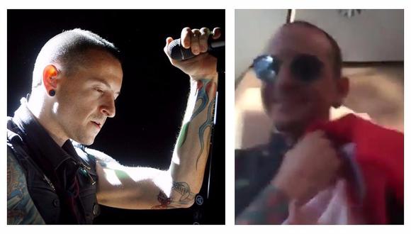 Linkin Park: así fue la reacción de Chester Bennington cuando le regalaron bandera peruana (VIDEO)