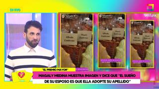 Rodrigo González sobre Magaly tras lucir apellido de su esposo: creo que ella dijo que nunca sería la señora de nadie