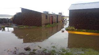 Indeci reporta que desborde de río Vilque afecta viviendas, cultivos y camino rural en Puno