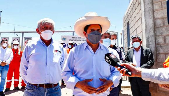 Pedro Castillo cuestionó a medios de comunicación que reportaron protestas en su contra en Arequipa.