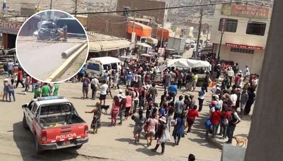 Despiste de camión deja al menos 15 heridos en Jicamarca  (VIDEO)