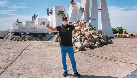 Llegó a Tacna y solo se limitó a visitar lugares emblemáticos para grabar un spot para su campaña. (Foto: Difusión)