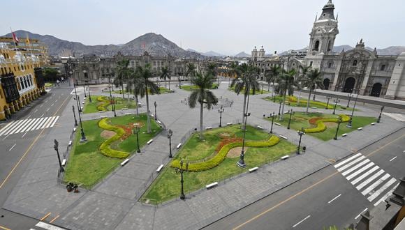 Estas son las calles que estarán cerradas por actividades oficiales en el Centro de Lima. (Foto: Cris BOURONCLE / AFP)