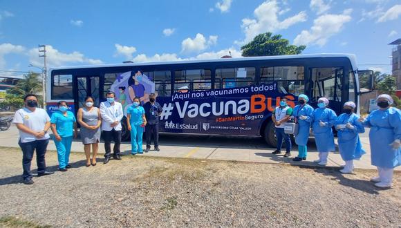 'Vacunabus' acercará las vacunas a la población de Tarapoto. (Foto: EsSalud)