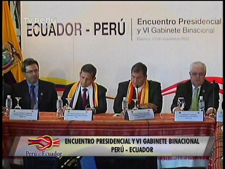 Humala: relación entre Perú y Ecuador es un modelo en la región 