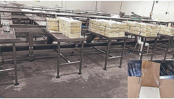 Policía incauta 160 kilos de cocaína ocultos en cartones