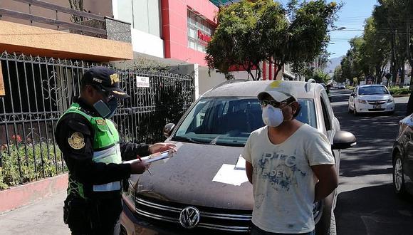 Detienen a conductor por intentar sobornar a policía en Arequipa