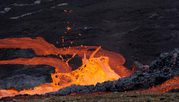 La erupción comenzó en el valle de Meradalir. (Foto: Jeremie RICHARD / AFP)