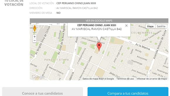 Elecciones 2014: Aplicativo te indica cómo llegar a tu centro de votación