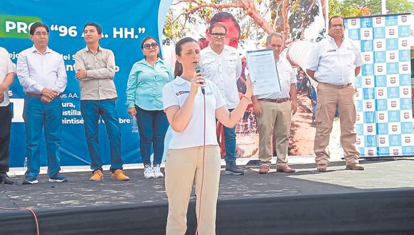 La titular del sector Vivienda, Hania Pérez de Cuéllar, anunció que a través del Programa Nacional de Saneamiento Urbano (PNSU) también trabajan un plan para incluir a los asentamientos que no fueron considerados en el proyecto original y que necesitan ser atendidos.