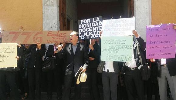Profesores contratados de la UNSA amenazan con huelga indefinida