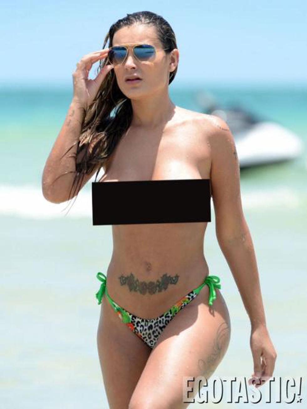 Brasil 2014: Andressa Urach hace topless en playas brasileñas (FOTOS)