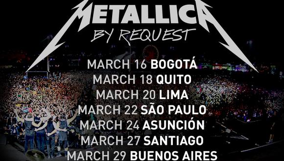 Metallica en Lima: confirman concierto de la banda de metal
