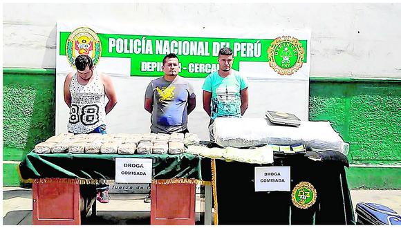 PNP incauta 400 kilos de cocaína y 60 de marihuana