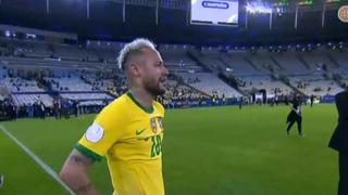 El llanto de Neymar tras perder el título de la Copa América ante Argentina