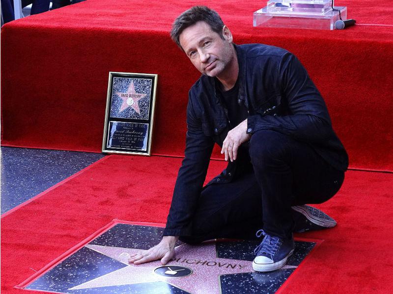 The X-Files: David Duchovny recibió su estrella en el Paseo de la Fama