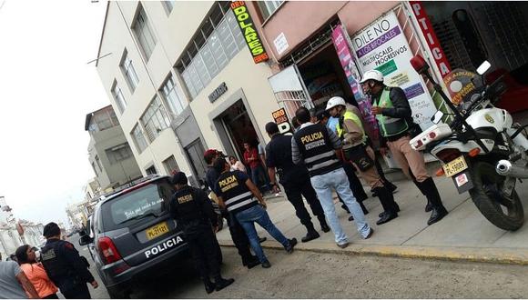 Hampones hieren de bala a cambista en pleno centro de Trujillo 