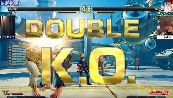Este combate de Street Fighter terminó con un doble K.O. pactado (VIDEO)