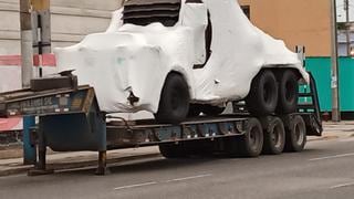 Vehículos de Transformers llegaron a Cusco para iniciar grabación de película (VIDEO)